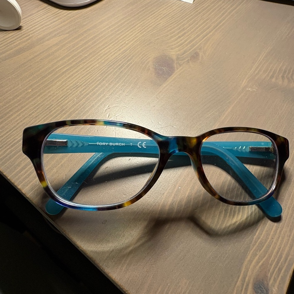 Tory Burch Tortoise and Teal Sunglasses